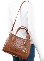 Laurina, Tasche, Damen, mit abnehmbarem, verstellbarem Umh&auml;ngeriemen COGNAC
