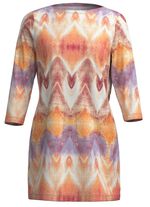 Strick-Tunika in bedrucktem Feinstrick 