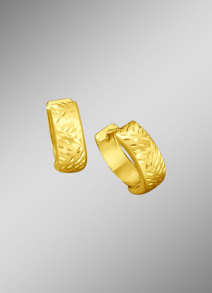 Diamantierte Klappcreolen 