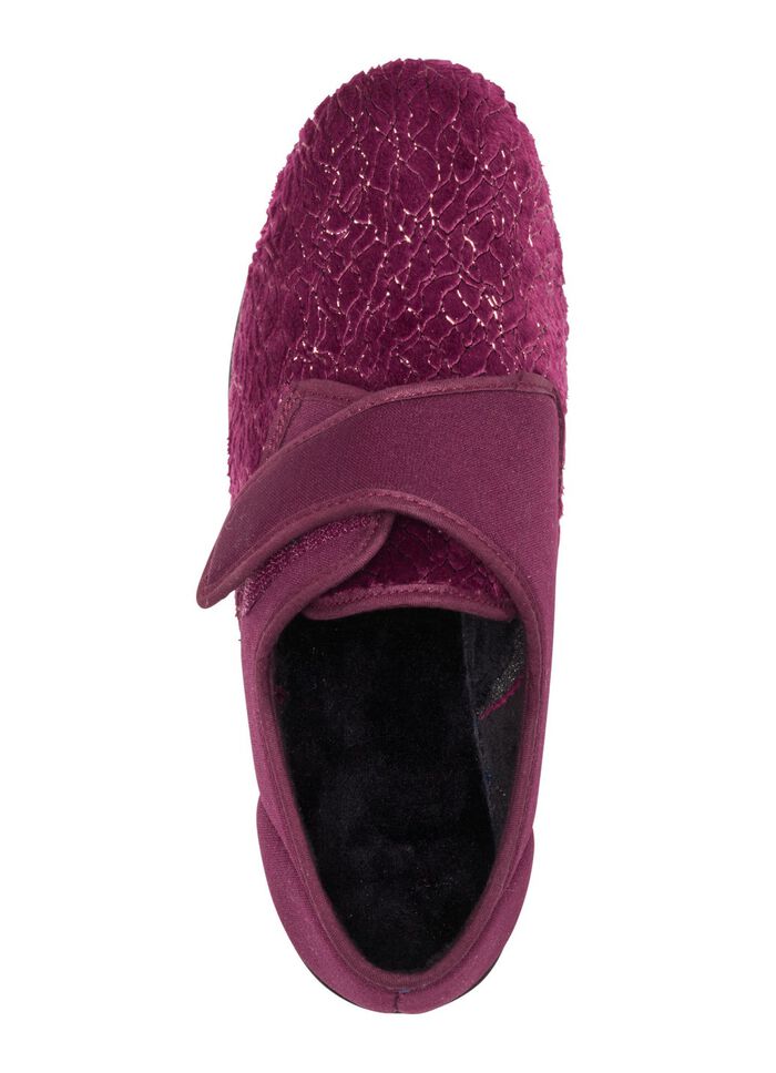 Laurina, klassische Damen-Klettschuhe, mit elastischem Samt 