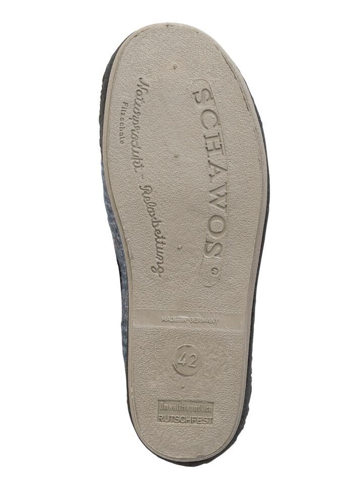 Textil-Hausschuh mit anatomisch geformtem Fu&szlig;bett 