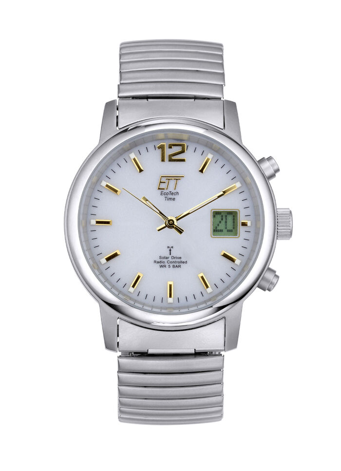 ETT-Funk-Solar-Herrenuhr im Titanlook 