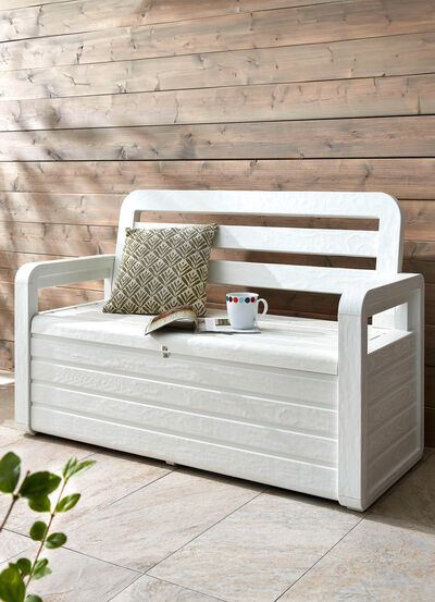 Truhenbank in toller Holz-Optik 