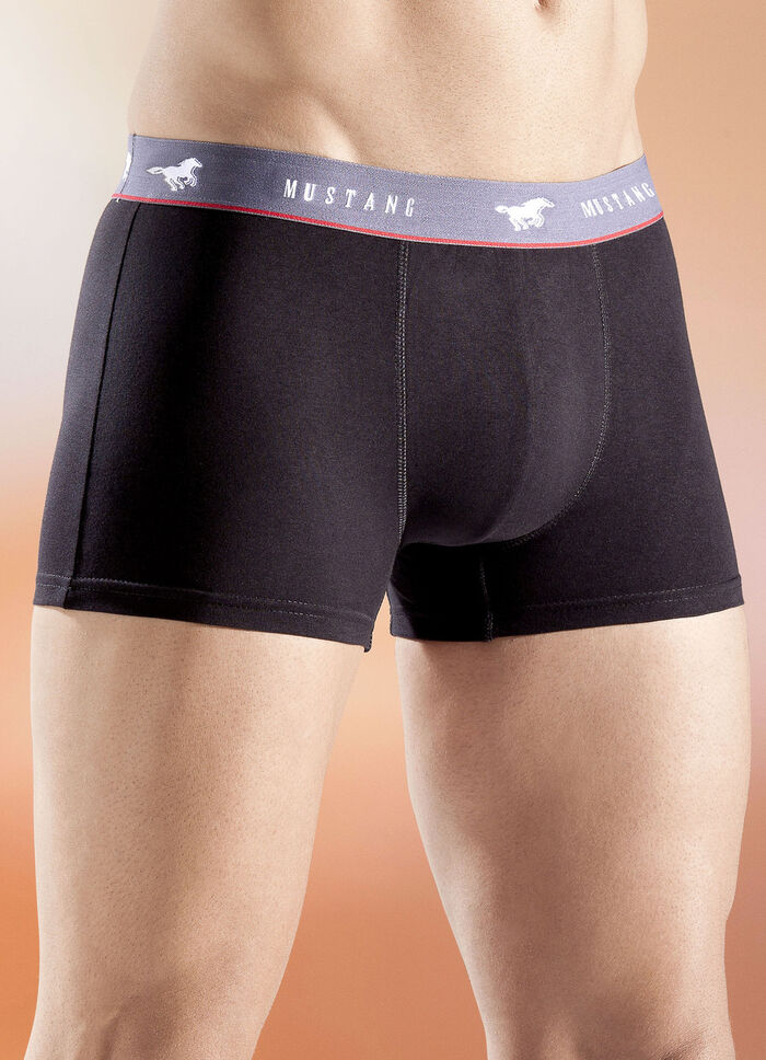 Mustang Dreierpack Pants mit Elastikbund, uni 
