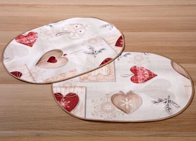 Wachstuch-Tischserie f&uuml;r innen und au&szlig;en 