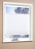 Plissee-Rollos f&uuml;r Montage am Fensterrahmen ohne Bohren WEISS