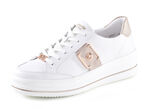 Remonte Sneaker mit Metallic-Bes&auml;tzen WEISS-ROS&Eacute;GOLD