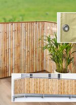 Balkon-Sichtschutz in Bambus-Optik 