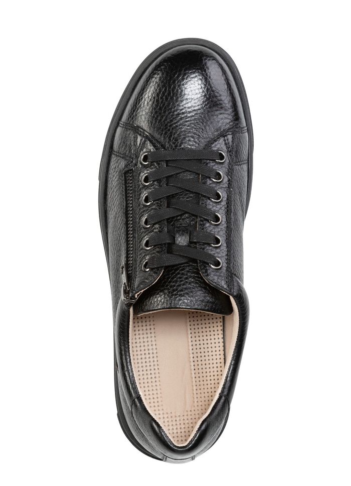 GINO GALANTE, klassische Herren-Sneaker, mit herausnehmbarem Fu&szlig;bett SCHWARZ