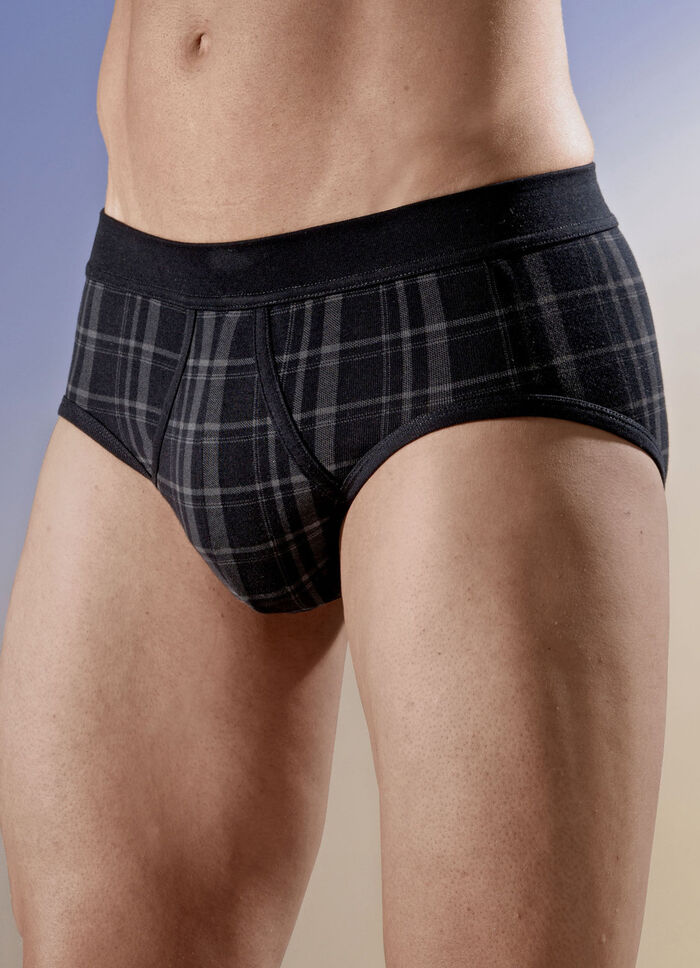 Schiesser Zweierpack Slips mit Karodessin 