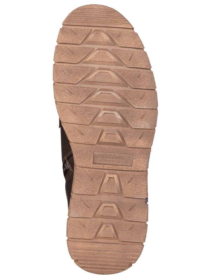 Waldl&auml;ufer, gef&uuml;tterte Herren-Boots, Winterschuhe, Weite H, mit Lammfell MOKKA