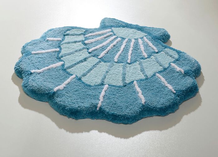 Barfu&szlig;weiche Badgarnitur in Muschel-Optik 