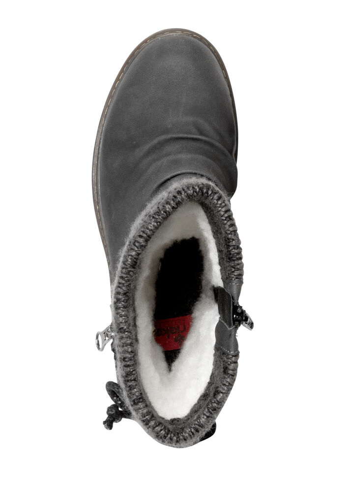 Rieker Stiefel aus Nubukmaterial ANTHRAZIT-SCHWARZ