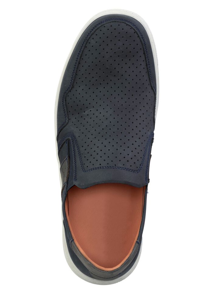 GINO GALANTE Slipper aus luftig perforiertem Rind-Nubukleder 