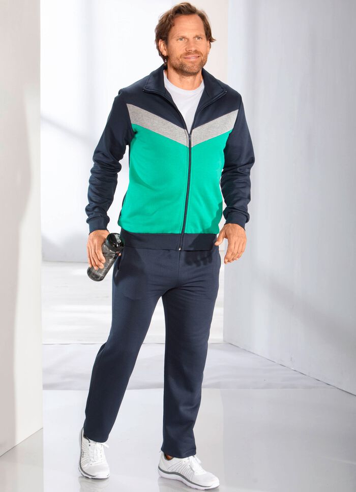 Freizeitanzug mit Seitentaschen MARINE-GRÜN