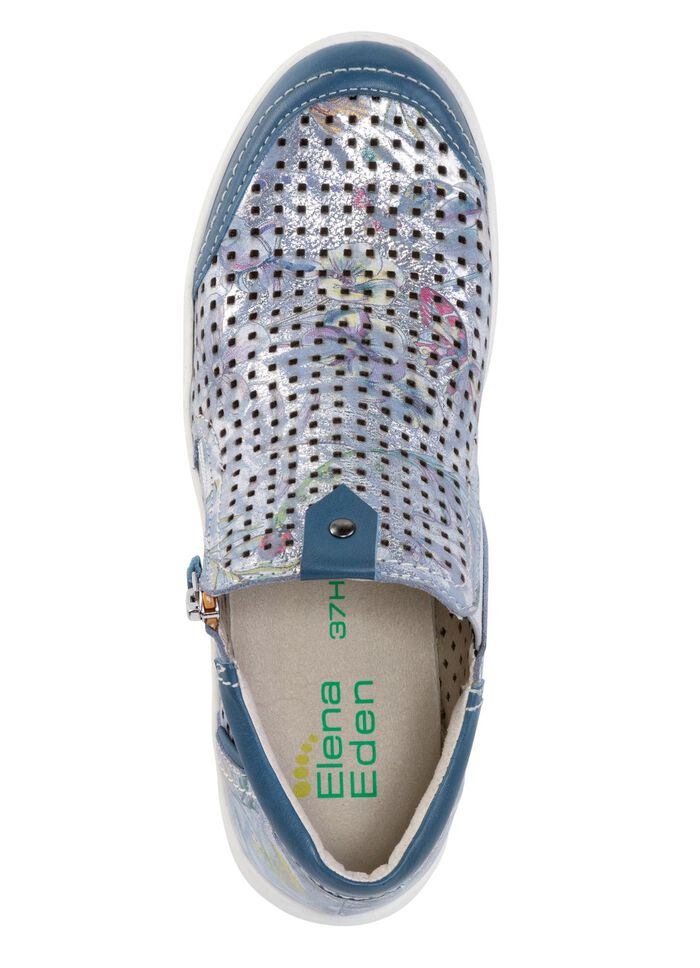 ELENA EDEN Bootie aus zart schimmerndem Rind-Nubukleder 