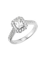 Eleganter Damenring mit synth. Zirkonia 