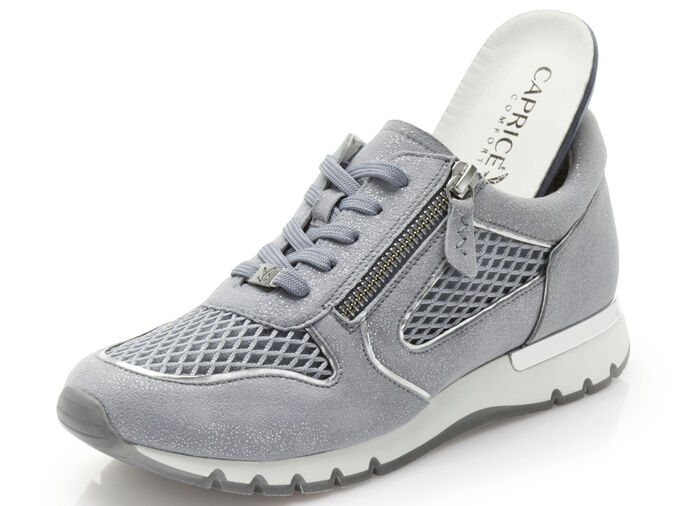 Caprice, schicke Damen-Sneaker, Weite H, mit herausnehmbarem Fu&szlig;bett JEANS