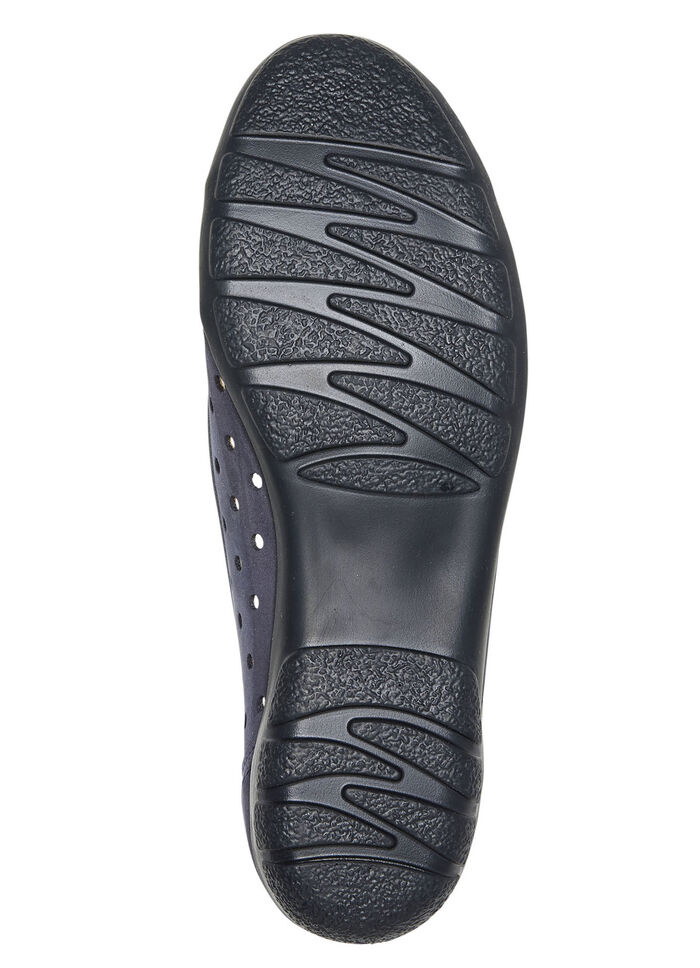 ELENA EDEN, sommerliche Damen-Ballerinas, Weite G, mit herausnehmbarem Fu&szlig;bett MARINE