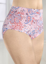 Fünferpack Slips mit farbharmonischem Druckdessin 