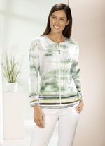 Shirtjacke mit Flatlock-Nähten im Vorderteil 