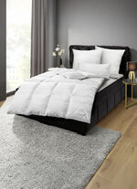 Daunen-Bettwarenprogramm in eleganter Jacquard-Paisley-Optik 