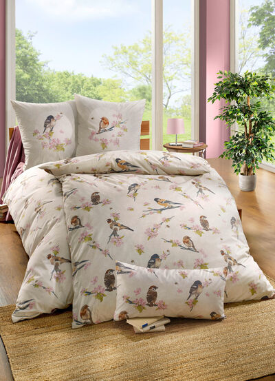 Bettwäsche-Garnitur mit Reißverschluss 