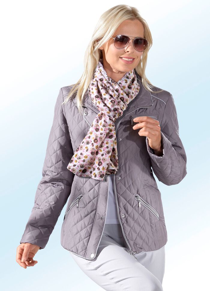 Jacke mit Kontrastpaspelierung 