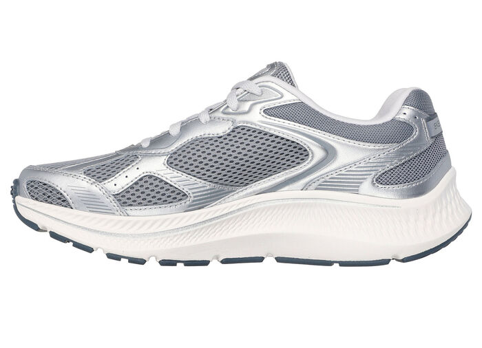 SKECHERS, sportliche Damen-Sneaker, mit herausnehmbarem Fußbett SILBER-GRAU