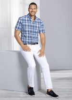 "King's Road"-Hemd mit Button-Down Kragen MARINE-BLAU KARIERT