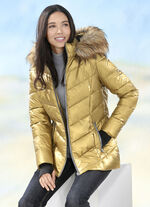 Jacke in topaktueller Metallic-Optik 