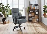 Komfortabler XXL-Chefsessel GRAU