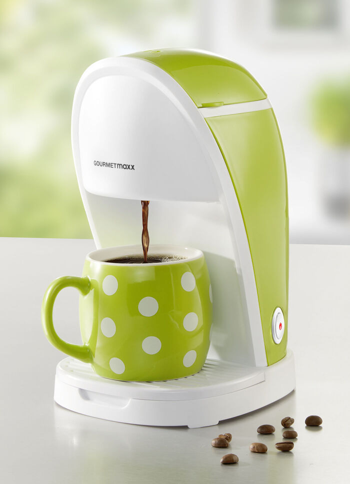 1-Tassen-Kaffeemaschine für den schnellen Kaffeegenuss GRÜN