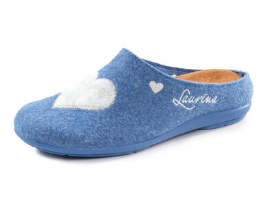 Laurina, klassische Damen-Hausschuhe, mit herausnehmbarem Fu&szlig;bett 
