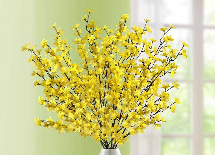 T&auml;uschend echt aussehende Forsythienzweige, 5er-Set 