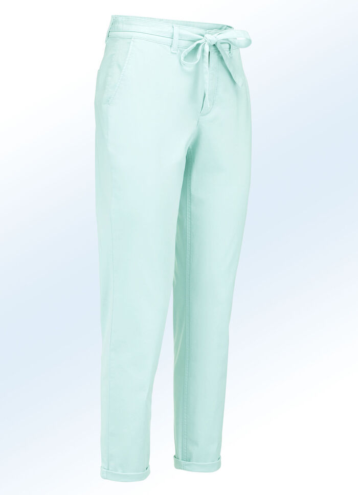 Hose in trendiger Chino-Form JADEGRÜN