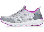 Rieker Sneaker mit elastischer Zierschn&uuml;rung GRAU-PINK