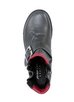 Andrea Conti Bootie mit zwei verstellbaren Zier-Schlie&szlig;en GRAU-ROT