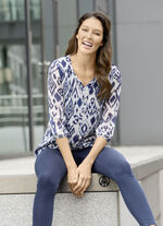 Tunika mit farbbrillantem Druck 