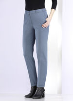 Hose mit r&uuml;ckw&auml;rtigem Dehnbundeinsatz JEANSBLAU MELIERT