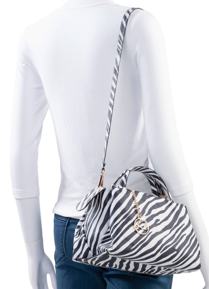 Laurina Tasche mit Zebra-Dessin 
