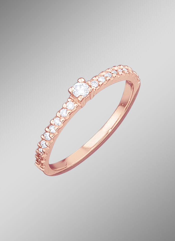 Damenring mit lupenrein Brillanten 