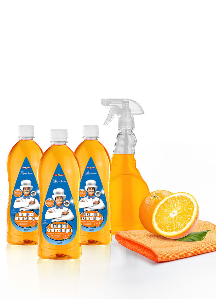 Universal-Kraftreiniger-Set, 5-teilig, zur Beseitigung von hartn&auml;ckigem Schmutz 