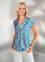 Shirt-Tunika mit Zierfalte 