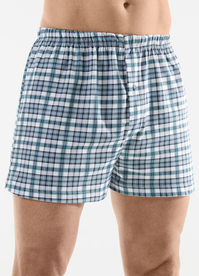 Viererpack Boxershorts mit knöpfbarem Eingriff 