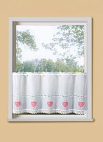 Kurzstore mit Macramé-Abschluss und Stangendurchzug 