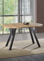 Esstisch mit Auszug auf massiven Buchenholzfüßen 