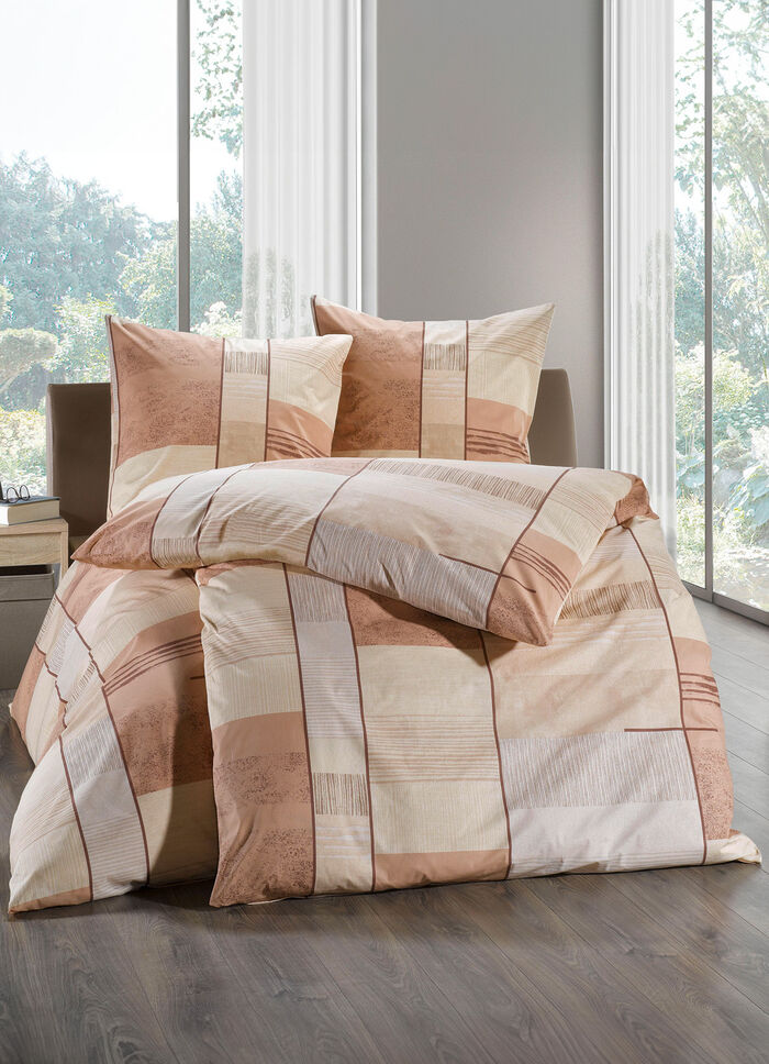 Bettwäsche-Garnitur mit Reißverschluss NATUR