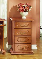 Roll-Kommode mit Echtholzfurnier KIRSCHBAUM