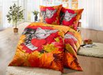 Herbstliche Bettwäsche-Garnitur in Microfaser-Qualität 